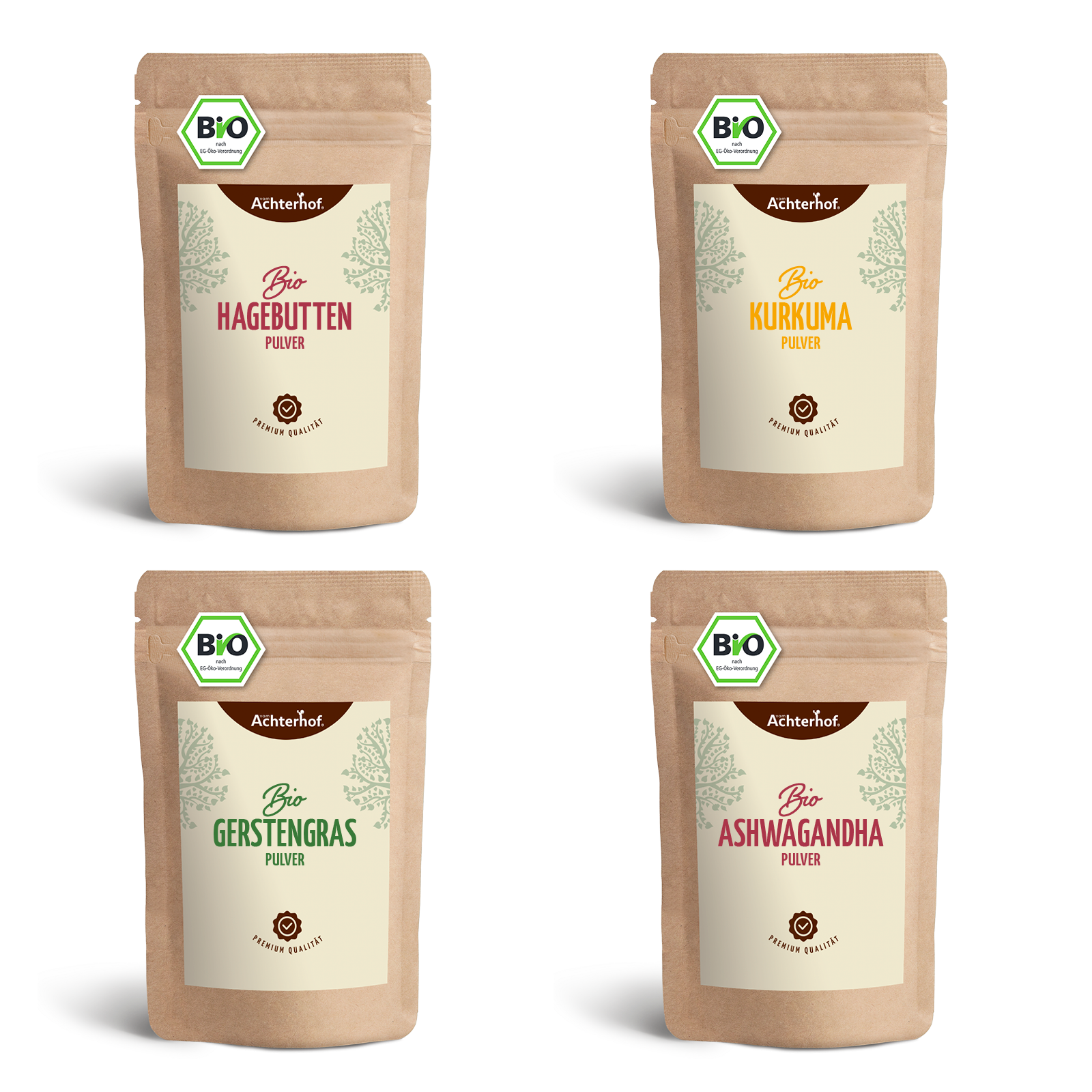 Goldene Milch Mischung 4er Bio Set