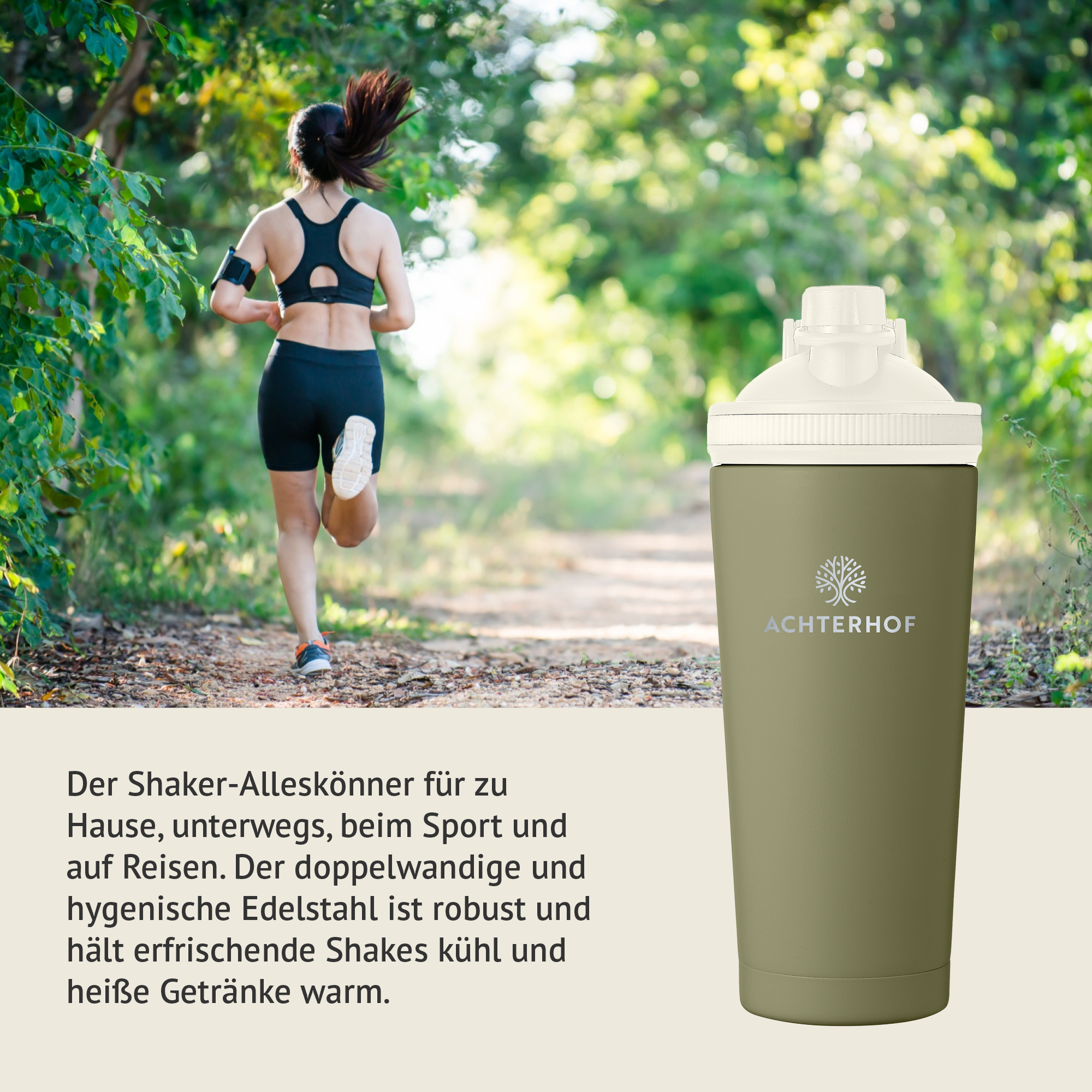 Edelstahl Shaker 750ml Achterhof