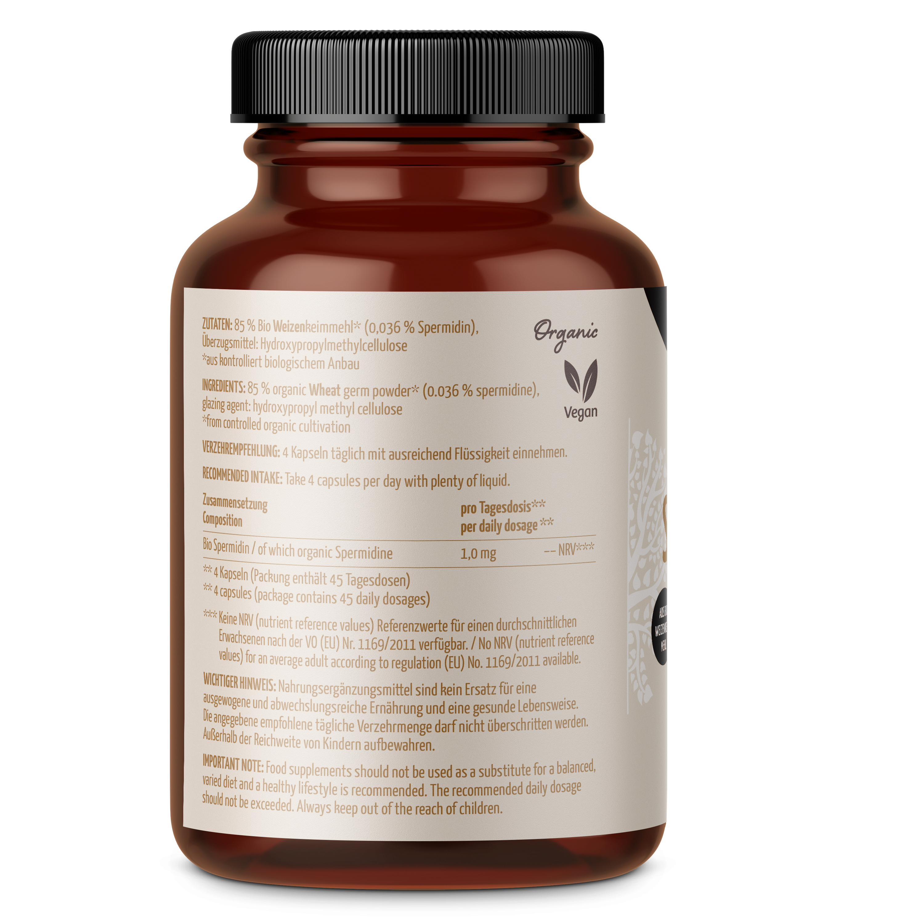 Spermidin Kapseln Bio (180 Kapseln)