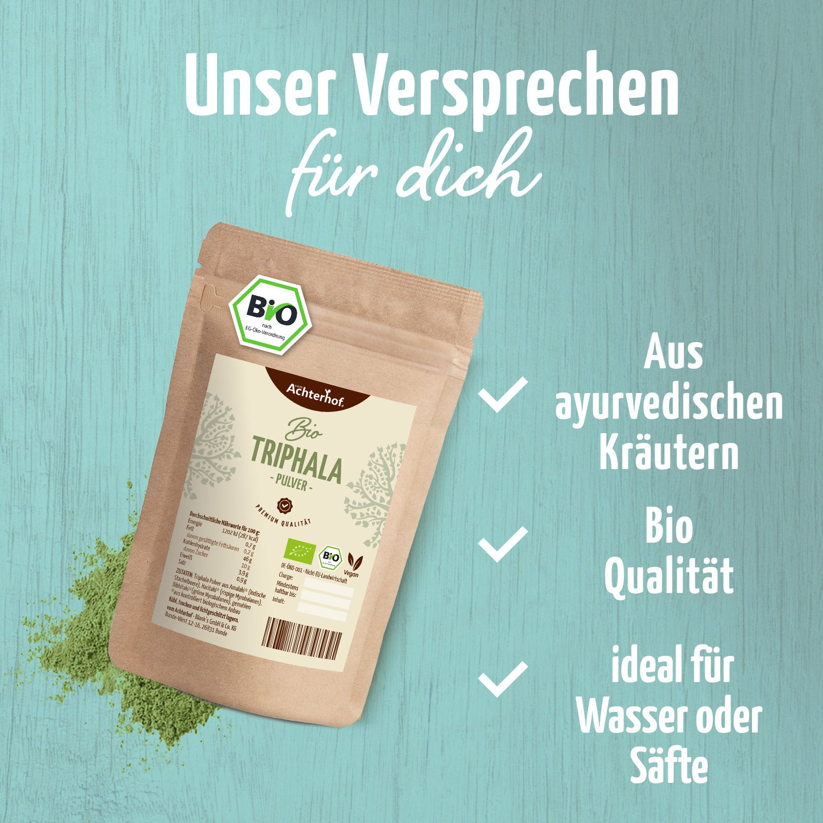 Triphala Pulver Bio (100g)