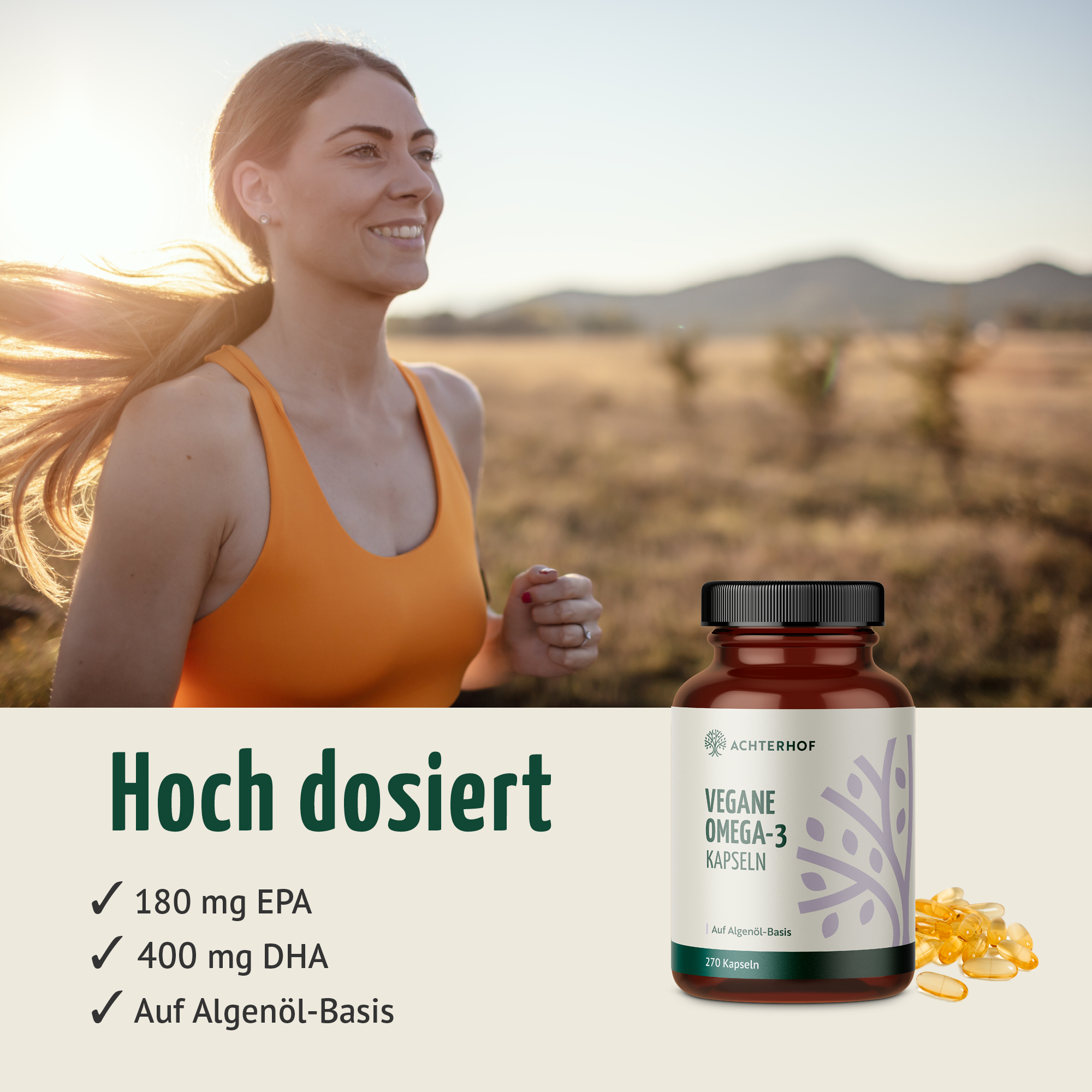 Vegane Omega-3 Kapseln (270 Kapseln)