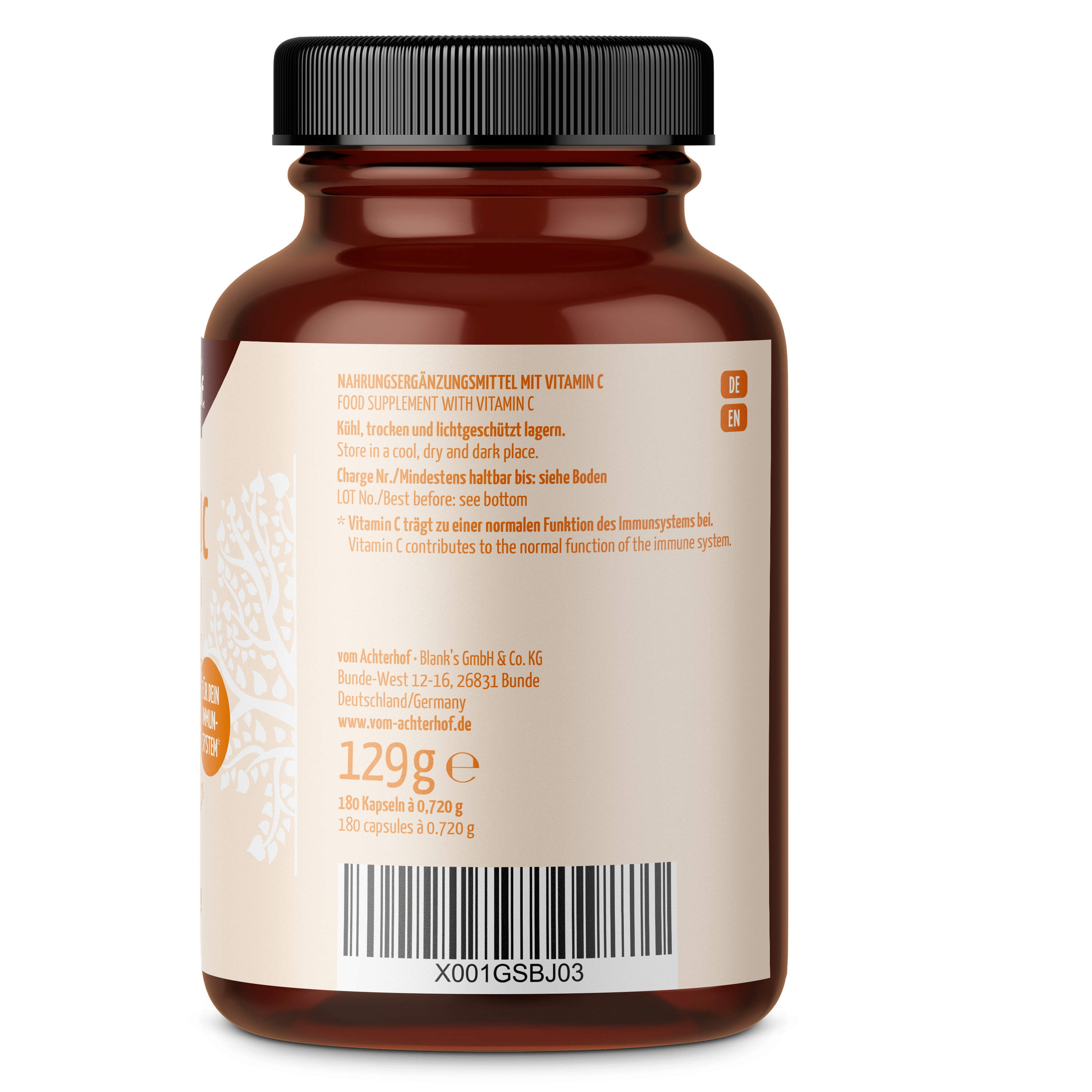 Vitamin C Kapseln (180 Kapseln)