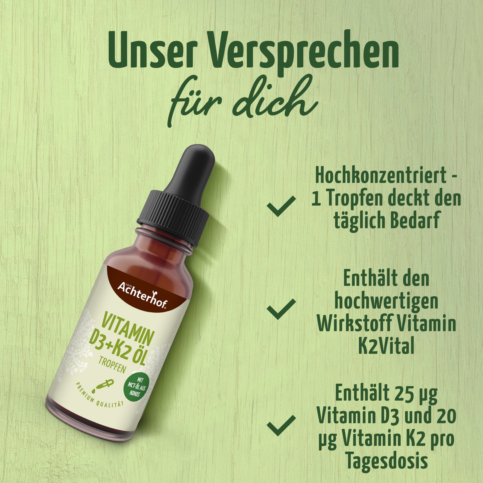 Goldene Milch Mischung 5er Set mit Vitamin D3 + K2