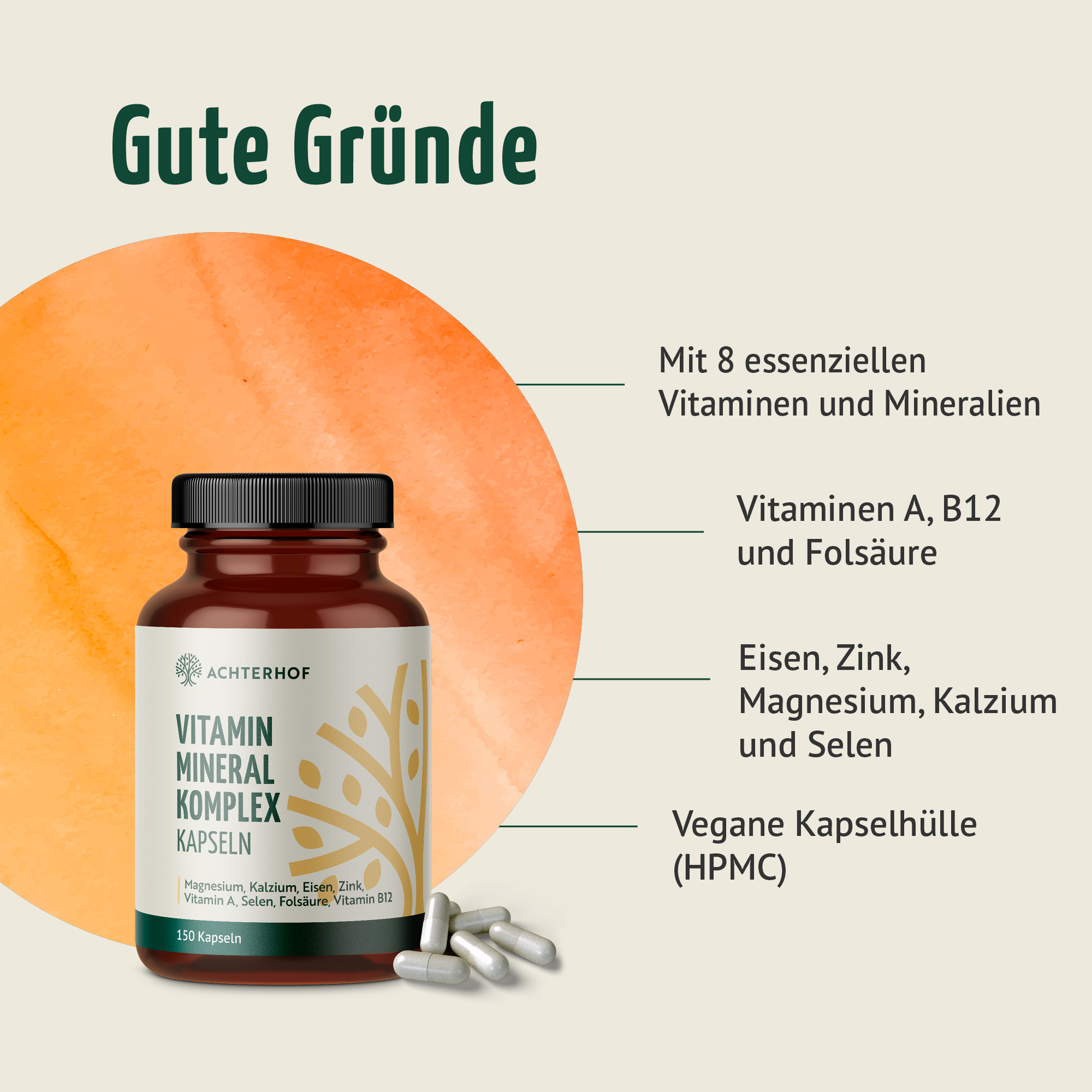 Vitamin Mineral Komplex (150 Kapseln)