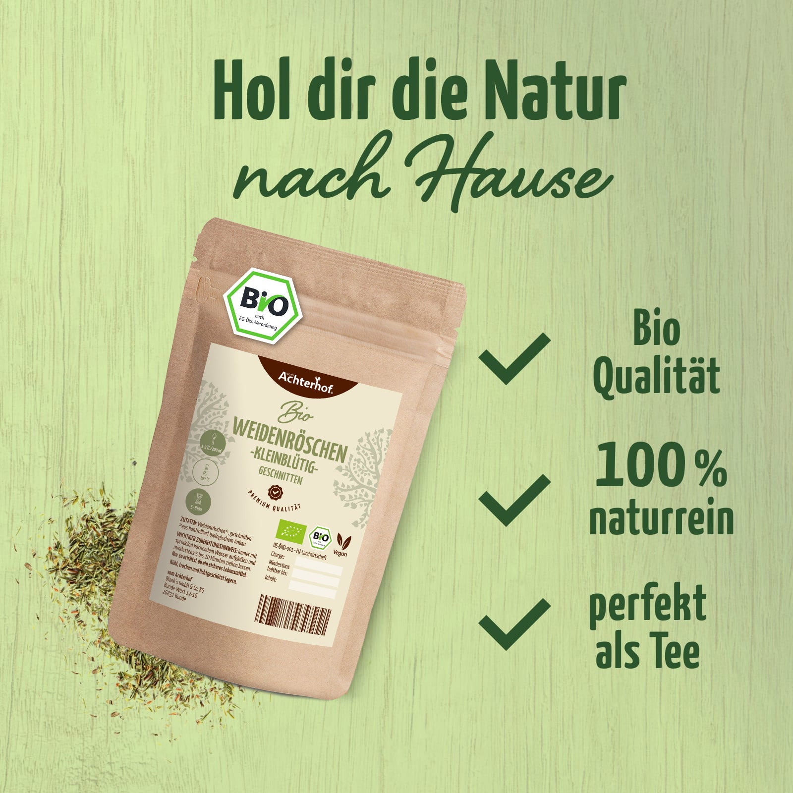 Weidenröschen kleinblütig geschnitten Bio (1000g)